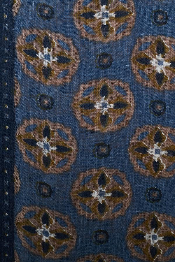 Gerard Darel Foulard Imprimé Rosaces En Lin - OUMA
