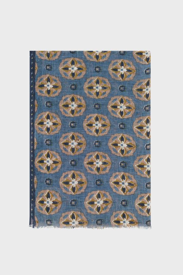 gerard darel Foulard imprimé rosaces en lin - OUMA