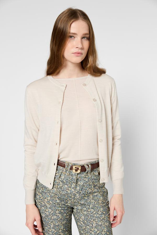 gerard darel Gilet en laine mérinos fine - JUNA