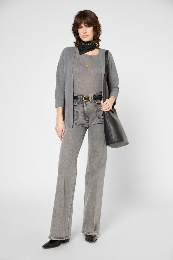 Gerard Darel Gilet En Maille Irisée - JANIS