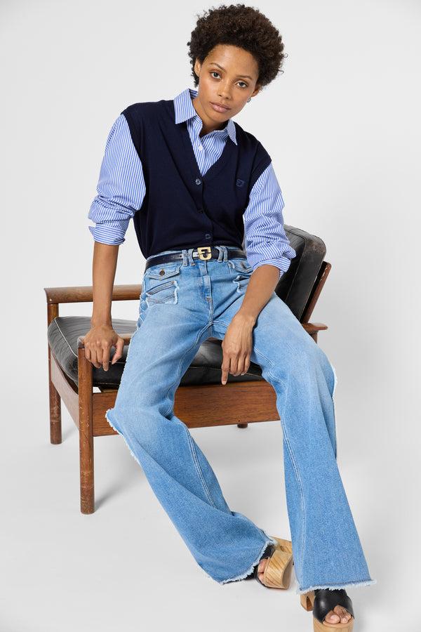 Gerard Darel Gilet Sans Manche En Laine Fine - JUNE