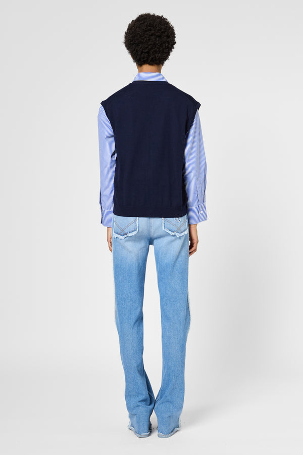 Gerard Darel Gilet Sans Manche En Laine Fine - JUNE