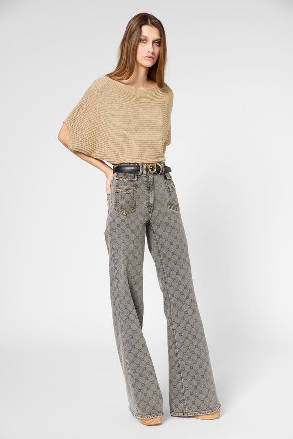 gerard darel Jean flare à monogramme - ANNA