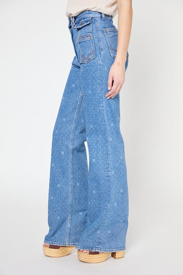 Gerard Darel Jean Flare à Pois - ANNA