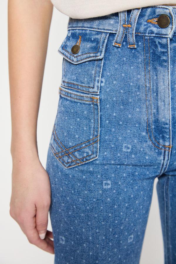 Gerard Darel Jean Flare à Pois - ANNA