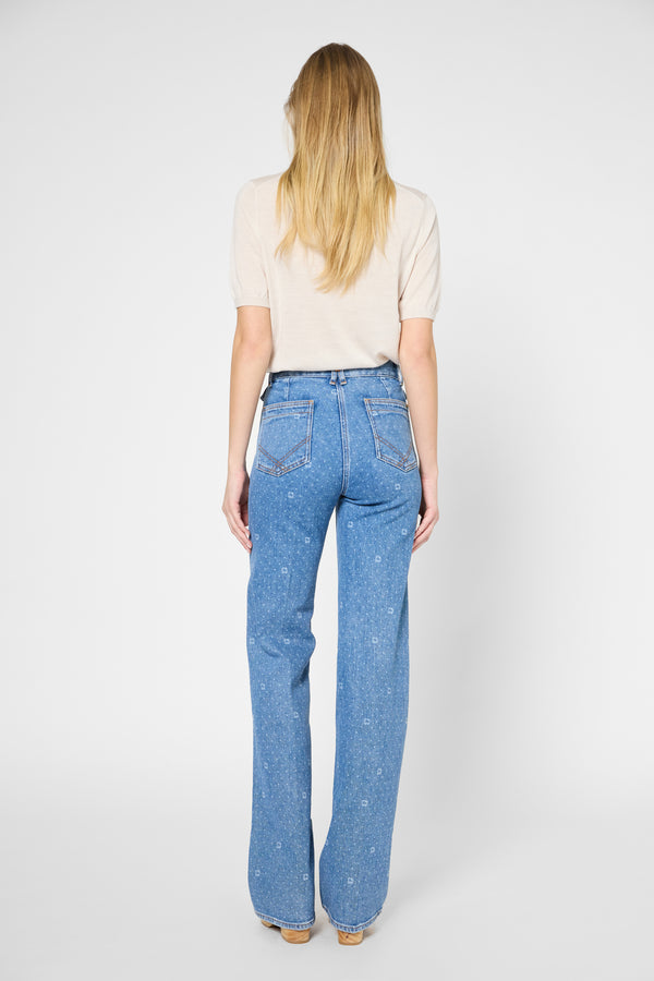 Gerard Darel Jean Flare à Pois - ANNA