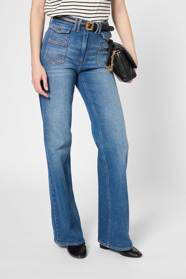 Gerard Darel Jean Flare Denim Brut - ANNA