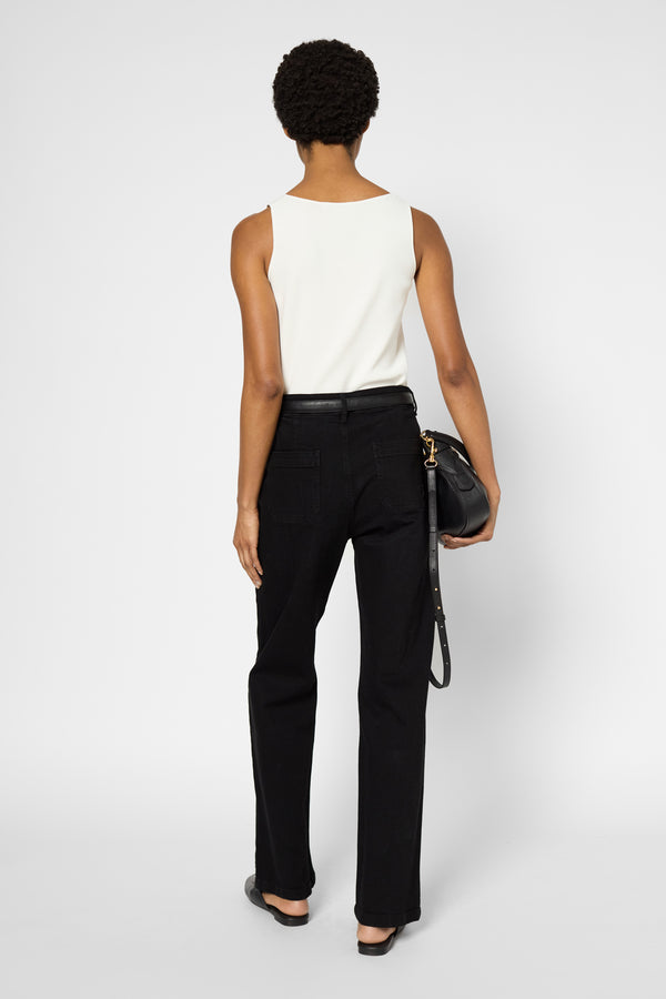 Gerard Darel Jean Noir Droit Et Large - NEVAE