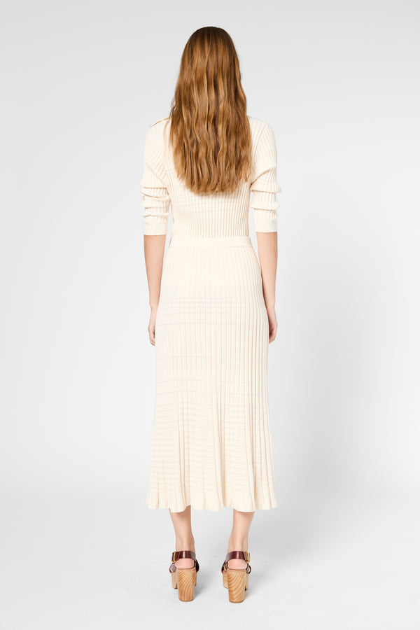 Gerard Darel Jupe Midi En Maille - VALONIA