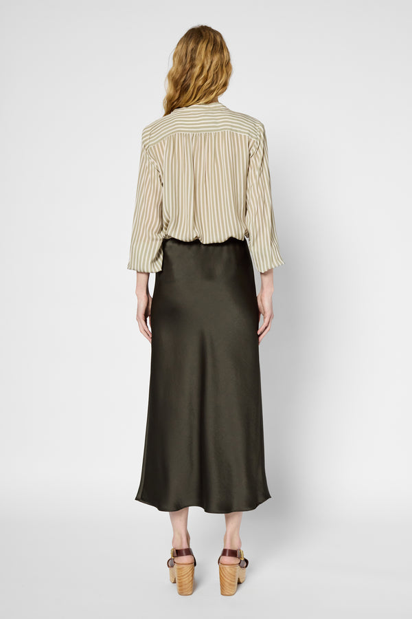 Gerard Darel Jupe Midi En Satin -CLEMENCE