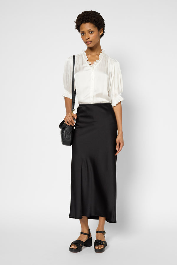 gerard darel Jupe midi en satin - CLEMENCE