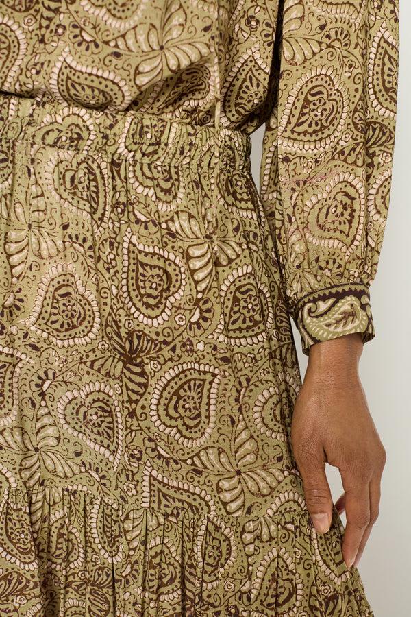 Gerard Darel Jupe Midi Imprimé Cachemire - VALORA