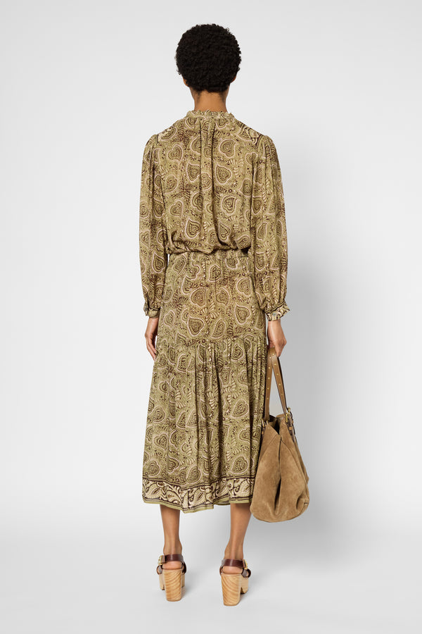 Gerard Darel Jupe Midi Imprimé Cachemire - VALORA