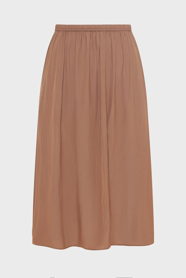 Gerard Darel Jupe Plissée En Satin - VANIA