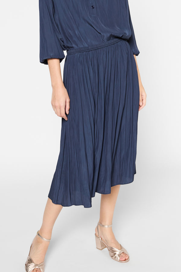 Gerard Darel Jupe Plissée En Satin - VANIA