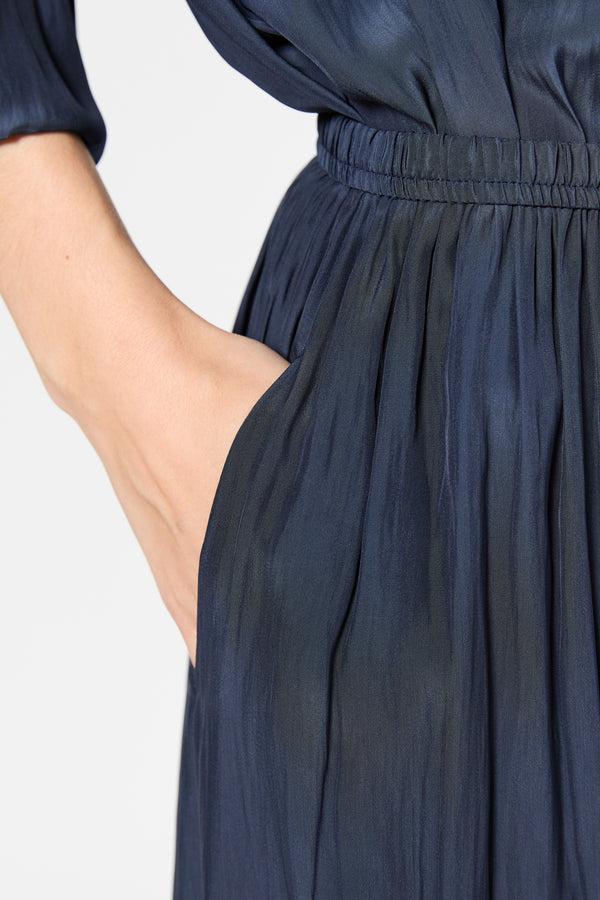 Gerard Darel Jupe Plissée En Satin - VANIA