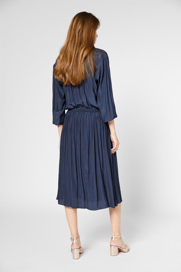 Gerard Darel Jupe Plissée En Satin - VANIA