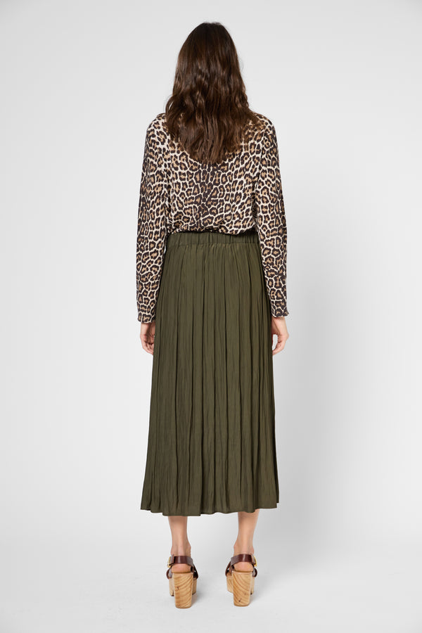 Gerard Darel Jupe Satinée Plissée - VANINA