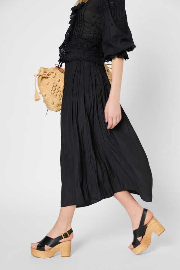 Gerard Darel Jupe Satinée Plissée - VANINA