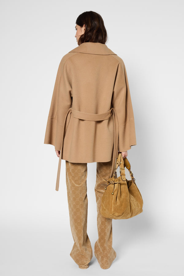 Gerard Darel Manteau Court Ceinturé - STELLA