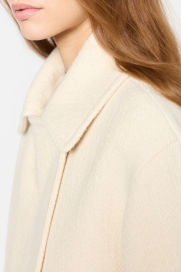 Gerard Darel Manteau Court En Coton Et Laine - SELMA