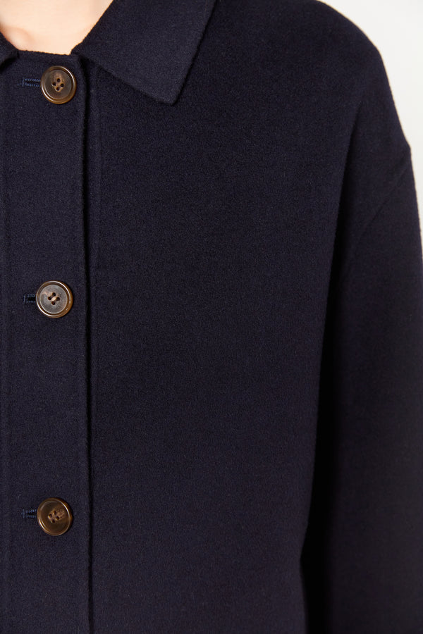 Gerard Darel Manteau Court En Laine Fine - BAPTISTE