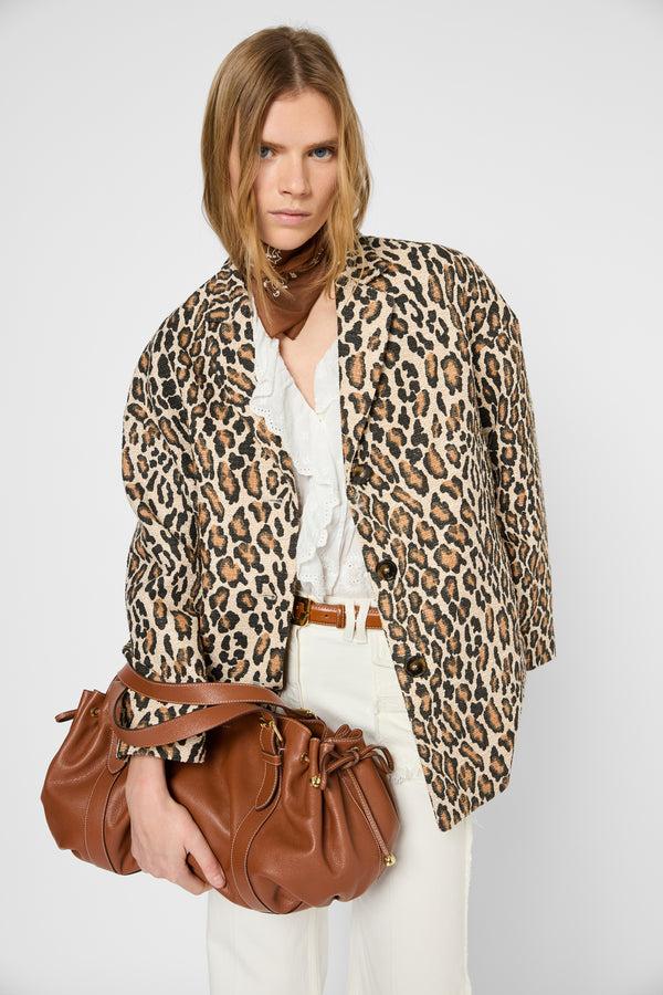 gerard darel Manteau court léopard - SANIA