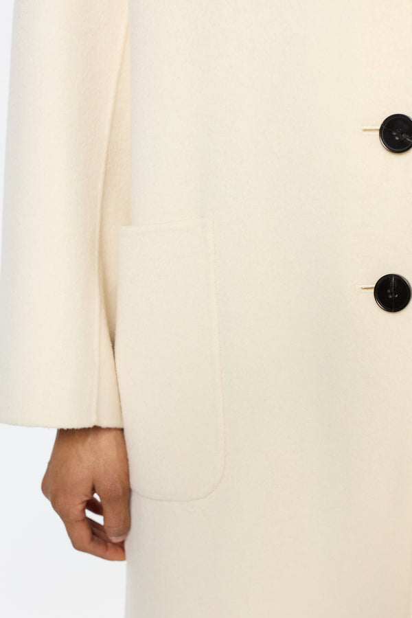 Gerard Darel Manteau Droit En Laine Fine - SARAH