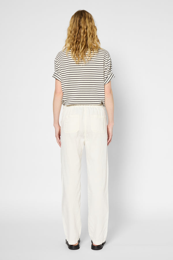 Gerard Darel Pantalon Droit En Coton Et Lin - LYSEE
