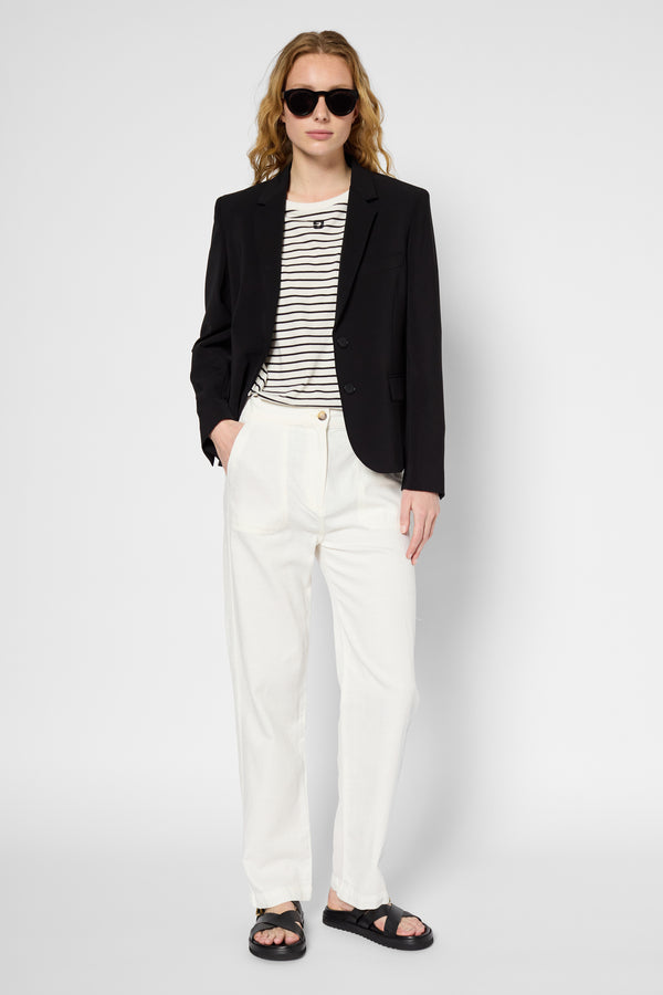 gerard darel Pantalon droit en coton et lin - LYSEE