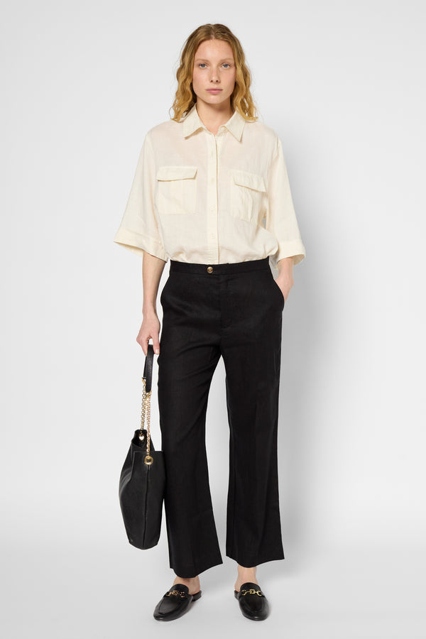 gerard darel Pantalon droit en lin - LYS