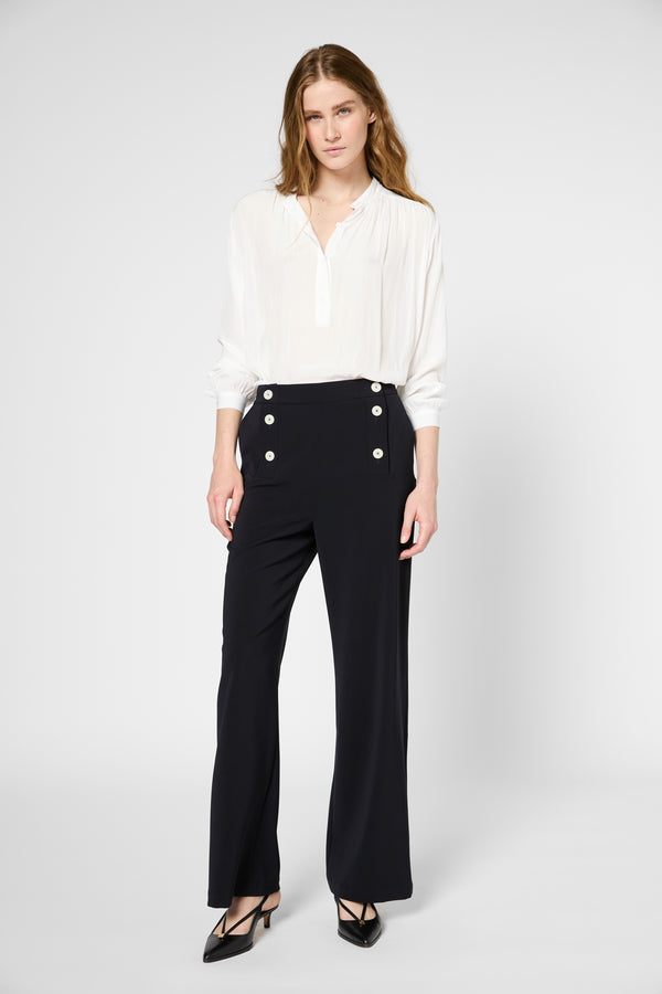 gerard darel Pantalon fluide à pont - LAURIANE