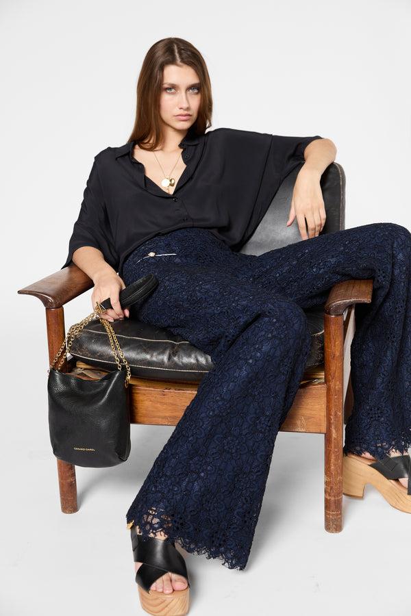 gerard darel Pantalon large en dentelle - LOUNA