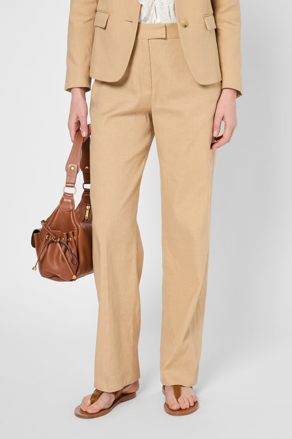 Gerard Darel Pantalon Large En Lin Et Coton - LILLA