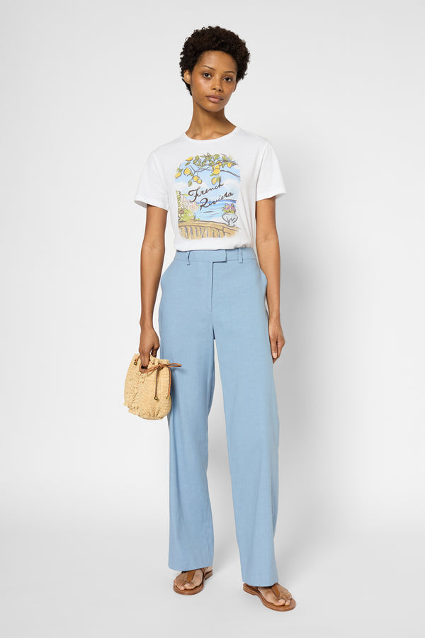 gerard darel Pantalon large en lin et coton - LILLA