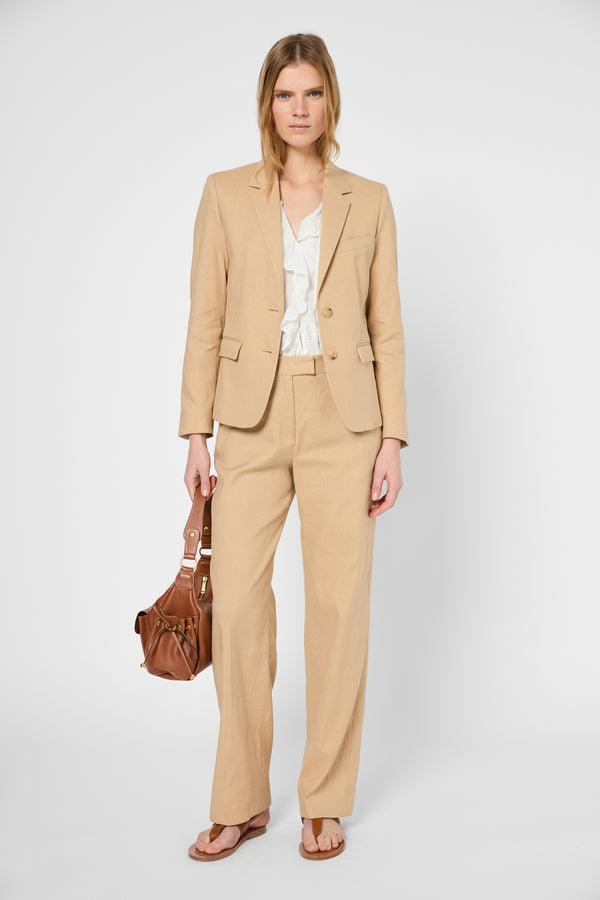 gerard darel Pantalon large en lin et coton - LILLA