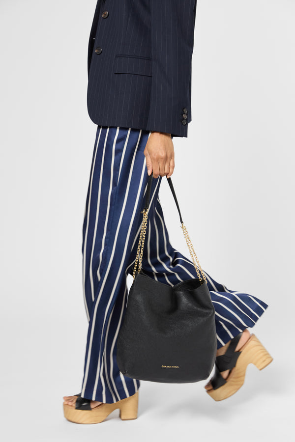 Gerard Darel Pantalon Large Satiné à Rayures - LALY