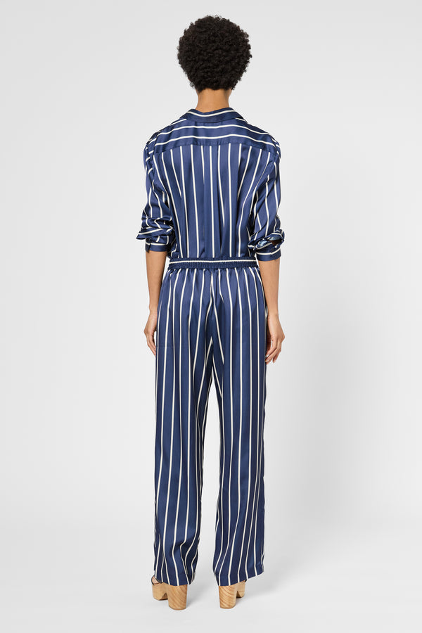 Gerard Darel Pantalon Large Satiné à Rayures - LALY