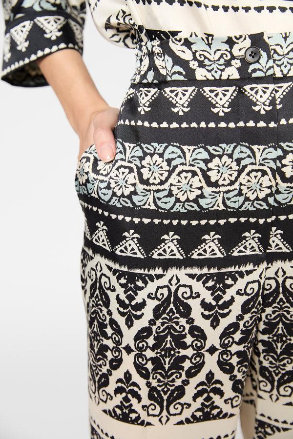 Gerard Darel Pantalon Large Satiné Imprimé - LANI