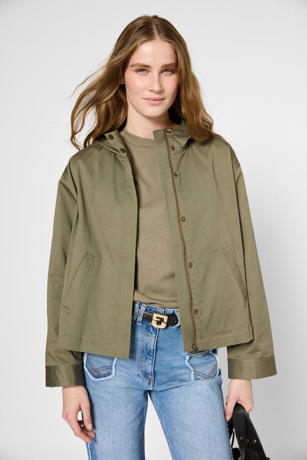 gerard darel Parka courte à capuche - ZINAIDA