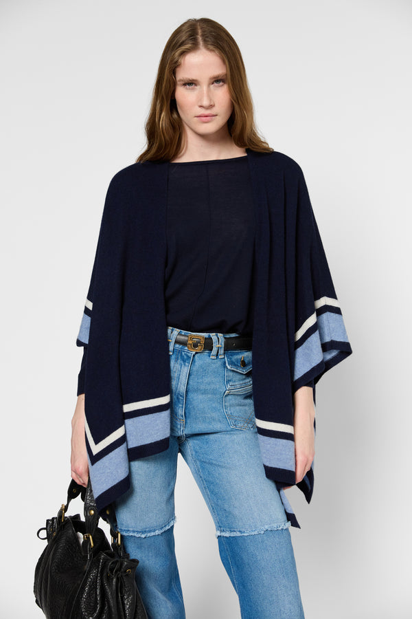 gerard darel Poncho en cachemire - OMANNA