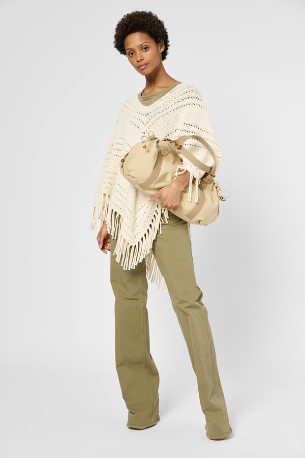 Gerard Darel Poncho En Maille Ajourée - JERI