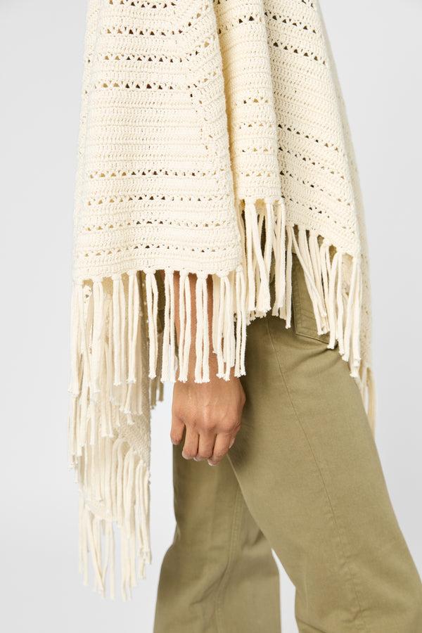 Gerard Darel Poncho En Maille Ajourée - JERI