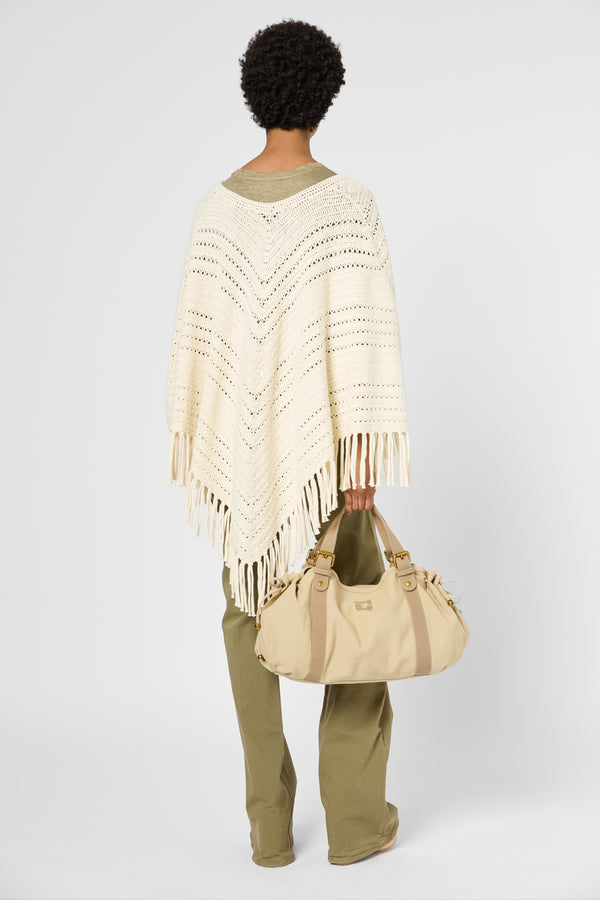 Gerard Darel Poncho En Maille Ajourée - JERI