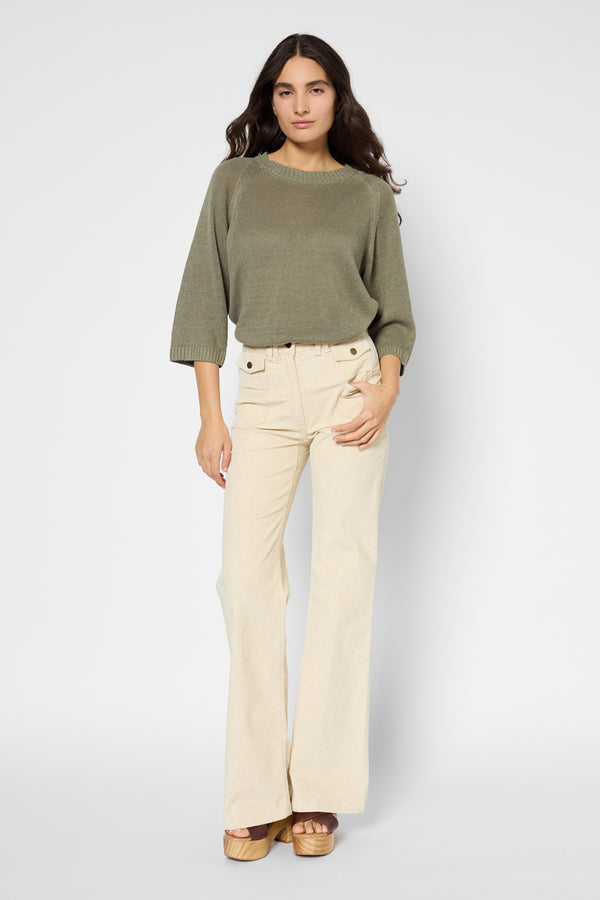 Gerard Darel Pull à Col Rond En Lin - JOSLYN