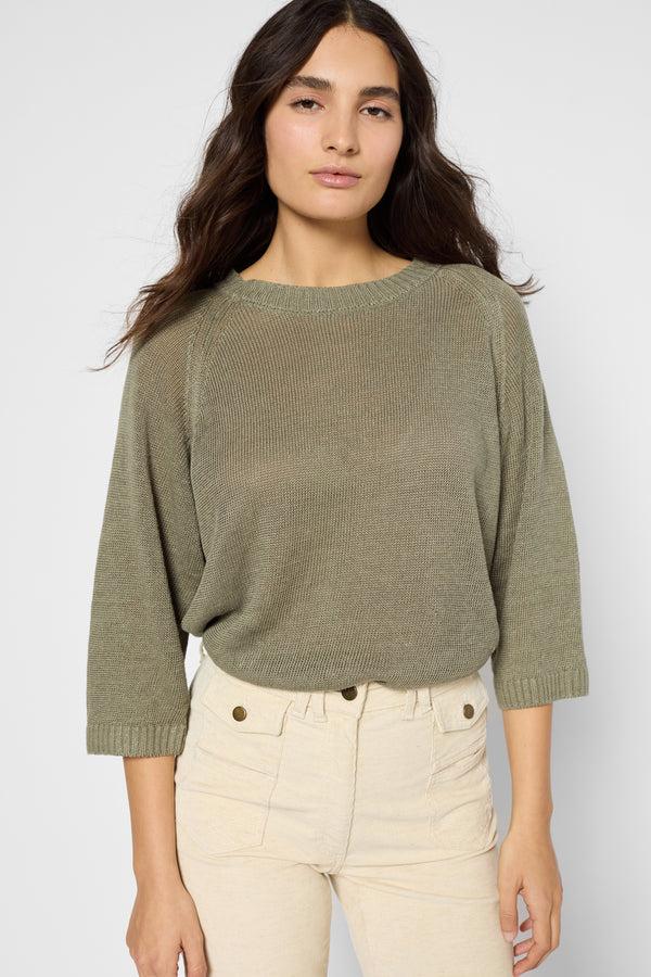 gerard darel Pull à col rond en lin - JOSLYN