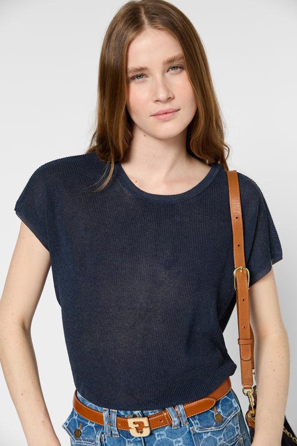 gerard darel Pull à col rond en maille - JAMILA