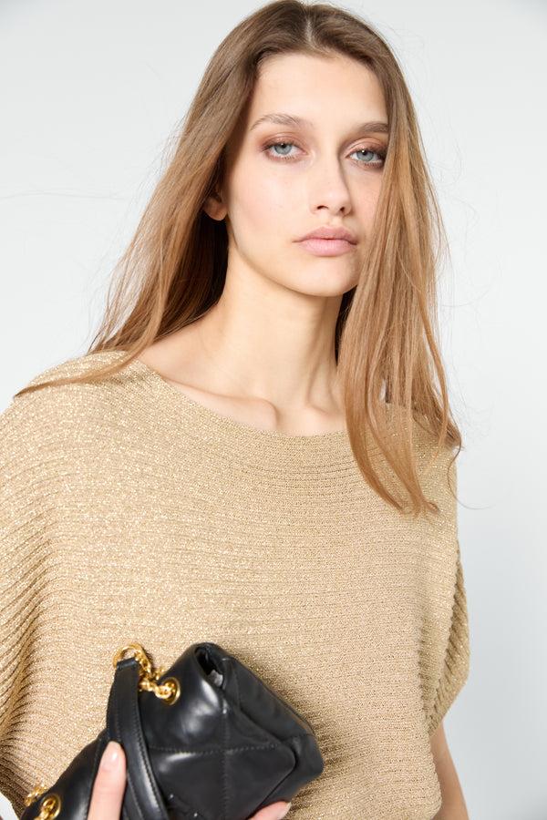 Gerard Darel Pull Doré échancré - JENA