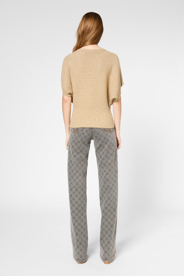 Gerard Darel Pull Doré échancré - JENA