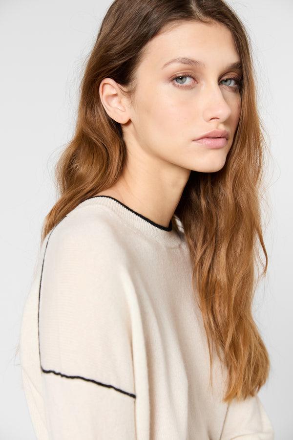 Gerard Darel Pull En Cachemire à Liseré - JAYDA